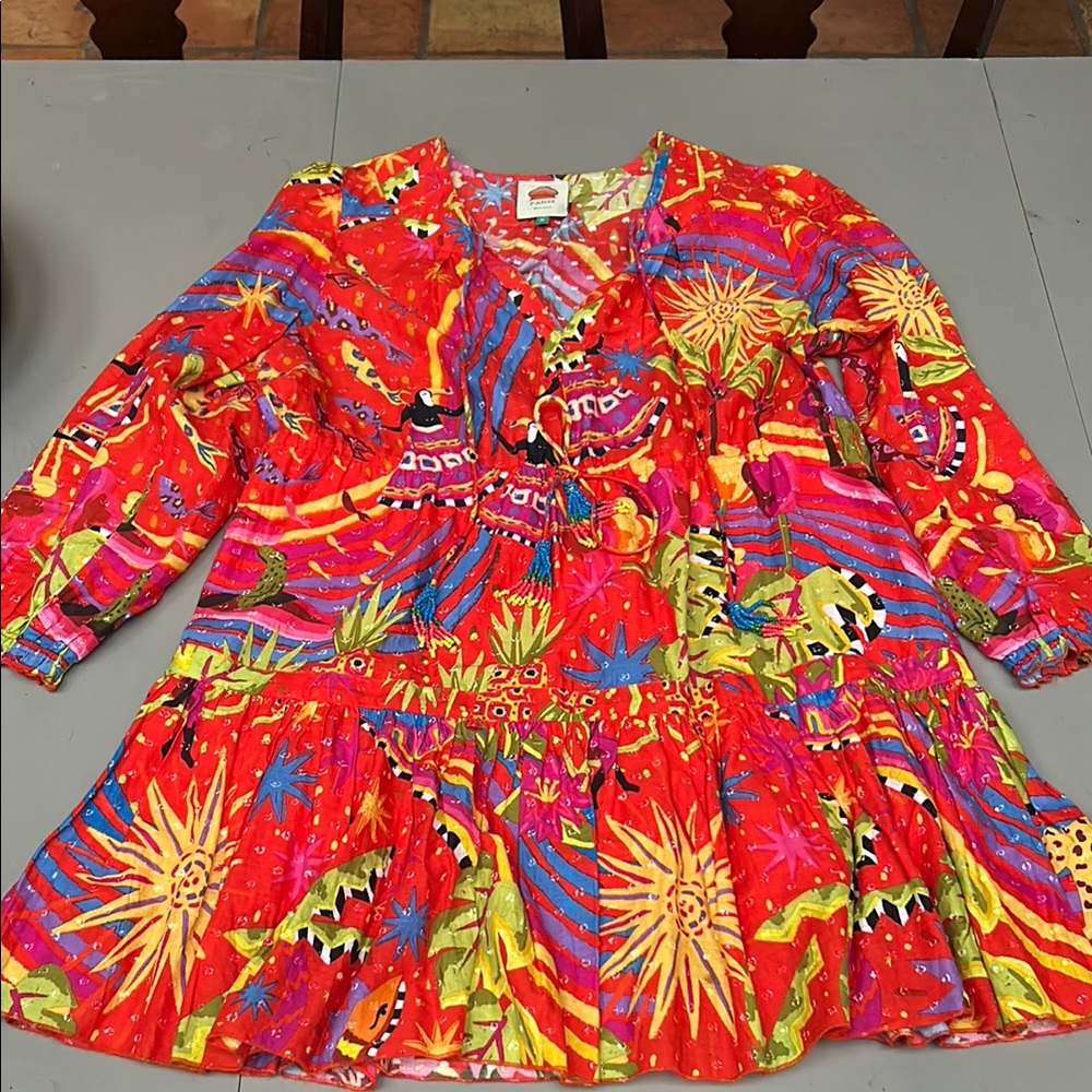 FARM Rio Red Magic Forest Dress